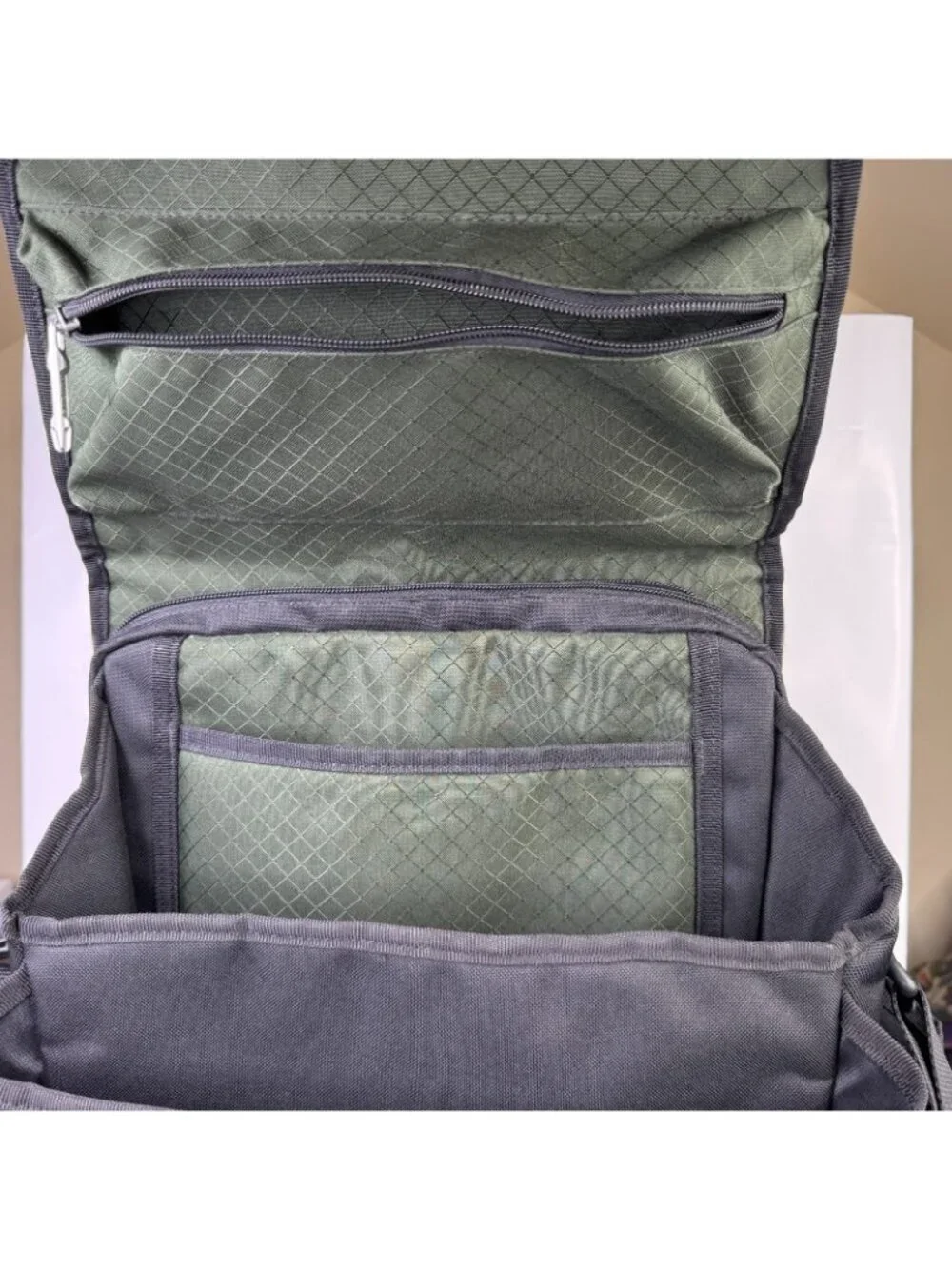 Duluth Trading Messenger Tool Bag Cab Commander 2 Utility Work Ripstop Canvas